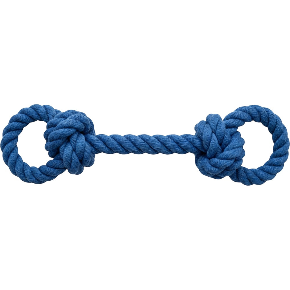 Vovn Rope Dog Toy Blue Knot 12 in
