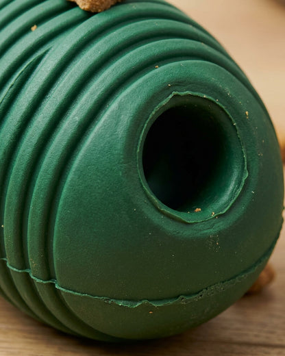 Vovn Rubber Treat Dog Toy Green 4 in